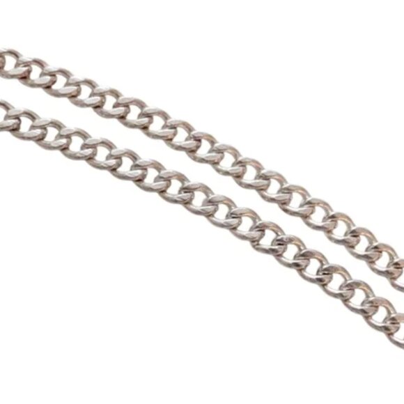 CURB CHAIN Sterling Silver Vintage 18" 2mm 10g - Picture 7 of 12